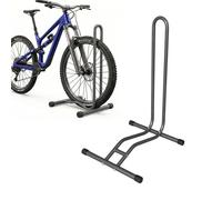 Relaxdays support vélo, 29'', largeur pneu jusqu'à 6,5 cm, roue avant & arrière, au sol, 1 vélo, anthracite