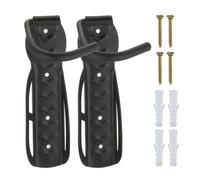 Relaxdays Support vélo Mural en Lot de 2, Charge maximale : 25 kg, Suspension Verticale, métal (Acier), Noir