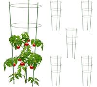 relaxdays Support vert pour plantes grimpantes, set de 6, 76 cm