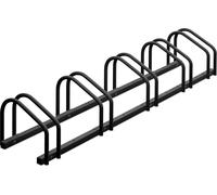 Relaxdays Râtelier pour 5 vélos, Roues de Largeur 60 mm Max., Porte-vélos en métal, Anthracite