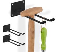 relaxdays Supports d'appareils noirs en acier, lot de 3