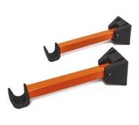 Relaxdays supports murales pliables pour vélo orange lot de 2 G