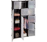 relaxdays Système d'étagères Armoire à vêtements 11 compartiments