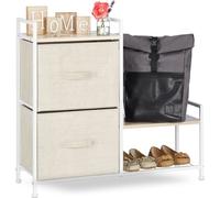 relaxdays Système d'étagères diverses variantes beige