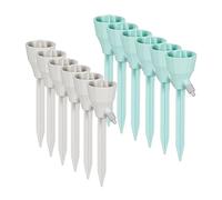 Relaxdays Système Goutte-à-Goutte, en Lot de 12, pour Vos Plantes, arrosage Automatique, Valve, Gris et Vert