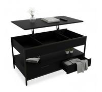 Relaxdays Table basse avec espace de rangement