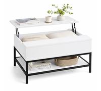 Relaxdays Table basse avec plateau relevable
