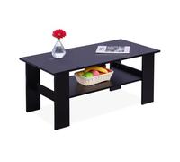 Relaxdays Table basse avec rangement inférieur