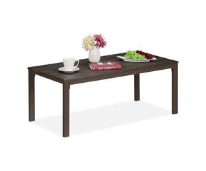 Relaxdays Table basse de jardin à l'aspect bois
