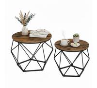 Relaxdays Table basse, lot de 2