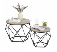 Relaxdays Table basse, lot de 2