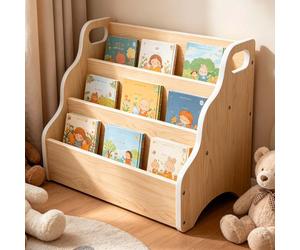 Relaxdays Table-bibliothèque pour enfant