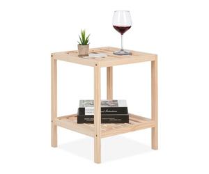 Relaxdays Table d’appoint décorative en bois