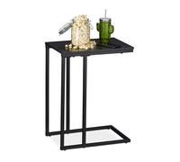 Table d’appoint - RELAXDAYS - Noir - Métal - Petit meuble complément