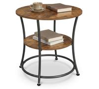 Relaxdays Table d'appoint à 2 plateaux