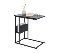 Relaxdays Table d'appoint avec rangement et niche