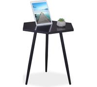 relaxdays Table d'appoint avec support pour tablette