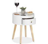 relaxdays Table d'appoint avec tiroir