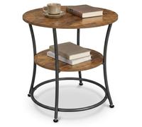 Relaxdays Table d'appoint à 2 plateaux