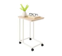 Relaxdays Table d'appoint C avec roulettes