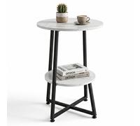 Relaxdays Table d'appoint effet marbre