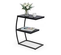 Relaxdays Table d'appoint en forme de C