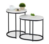 Relaxdays Table d'appoint en lot de 2