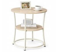 Relaxdays Table d'appoint à 2 plateaux