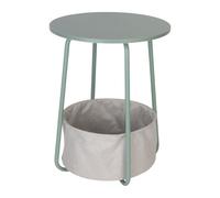 Relaxdays Table d'appoint ronde et panier