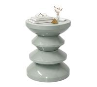 Relaxdays Table d'appoint & tabouret design zigzag