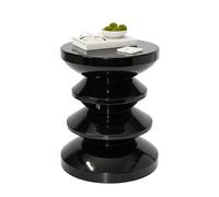 Relaxdays Table d'appoint & tabouret design zigzag