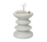 Relaxdays Table d'appoint & tabouret design zigzag