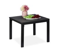 Relaxdays Table de balcon aspect bois