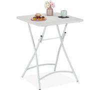 relaxdays Table de balcon en métal pliable