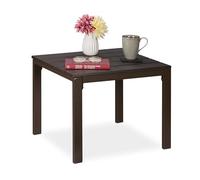 Relaxdays Table de balcon aspect bois