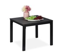 Relaxdays Table de balcon aspect bois