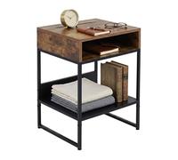 Relaxdays Table de chevet 2 niches
