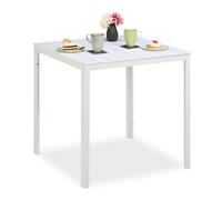 Relaxdays Table de jardin aspect bois