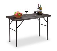 Relaxdays Table de jardin rectangulaire effet bois