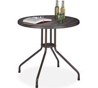 relaxdays Table de jardin ronde