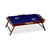 Relaxdays Table de Puzzle, 6 tiroirs, Jusqu’à 1500 pièces, Bois & Tissu, Support Pliant, Multicolore