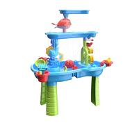 Relaxdays Table d'eau enfant 3 niveaux accessoires