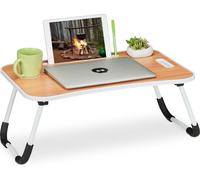 relaxdays Table d'ordinateur portable pliable