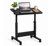 Relaxdays Table laptop réglable à roulettes