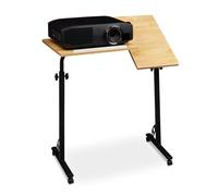 relaxdays 10020541_48 relaxdays table PC réglable en hauteur marron 80,0 x 50,0 x 75,0 - 110,0 cm