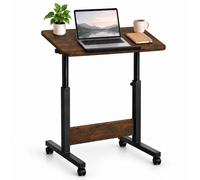 Relaxdays Table PC réglable à roulettes