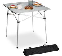 relaxdays Table pliante aluminium