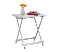 Relaxdays Table pliante aluminium 49,5 cm