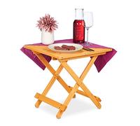 Relaxdays Table pliante en bois