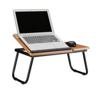 relaxdays Table pour ordinateur portable avec surface de travail inclinable